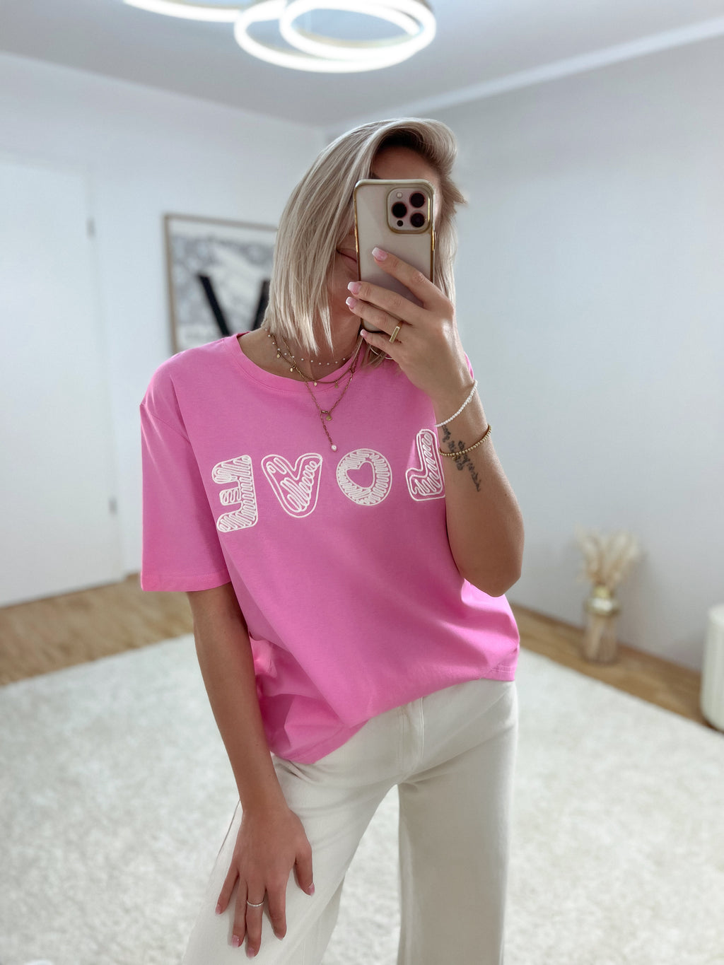 shirt 'pink love'