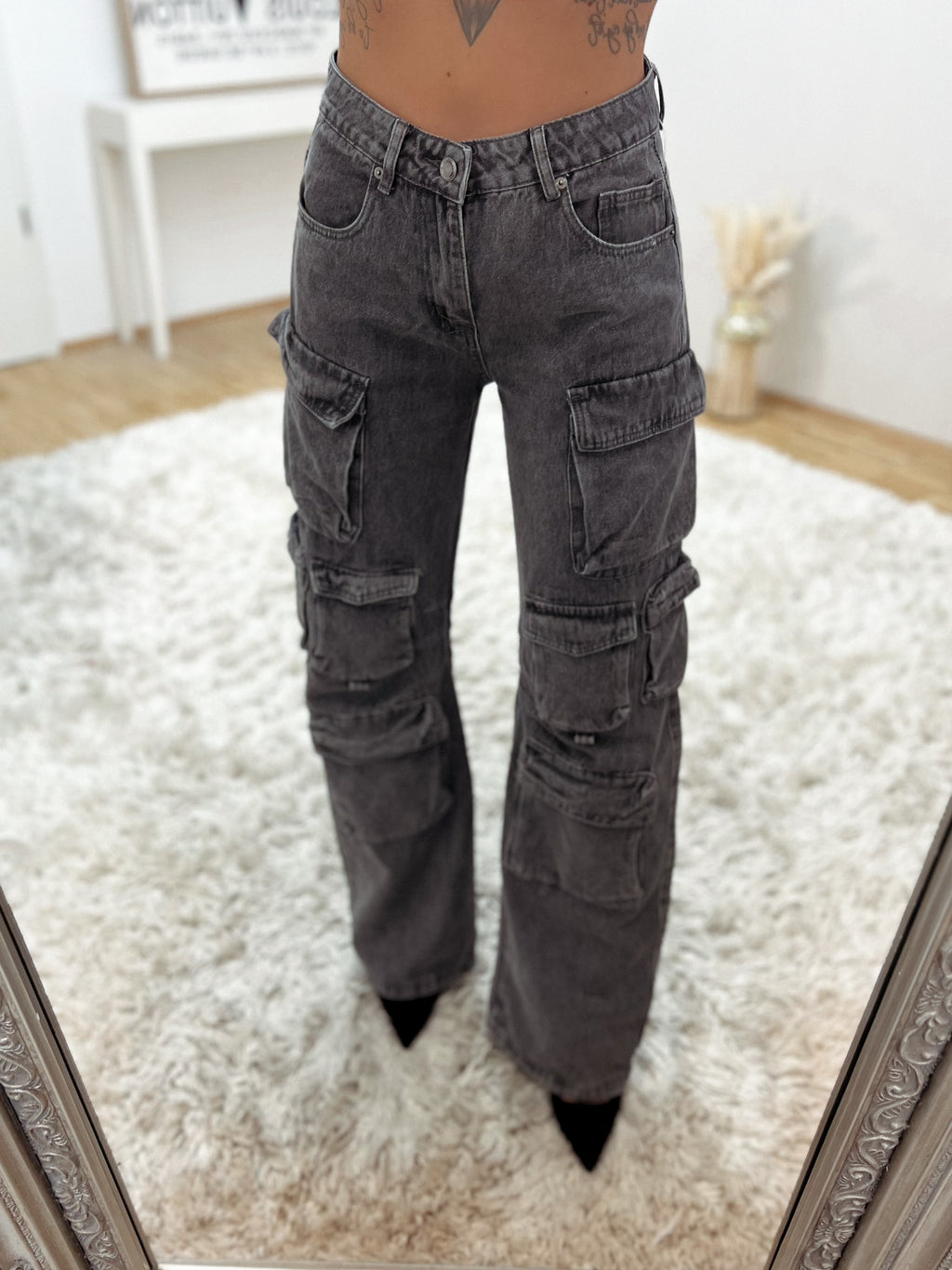 wide cargo jeans 'mrs grey'