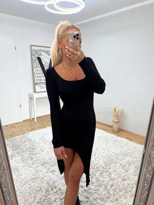 midi dress 'hot chocolate black'