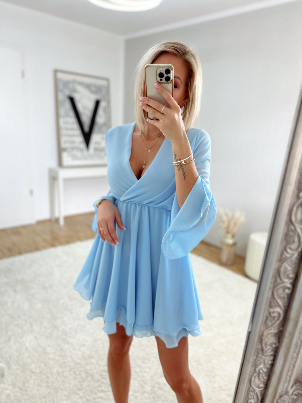 dress 'flattery baby blue'