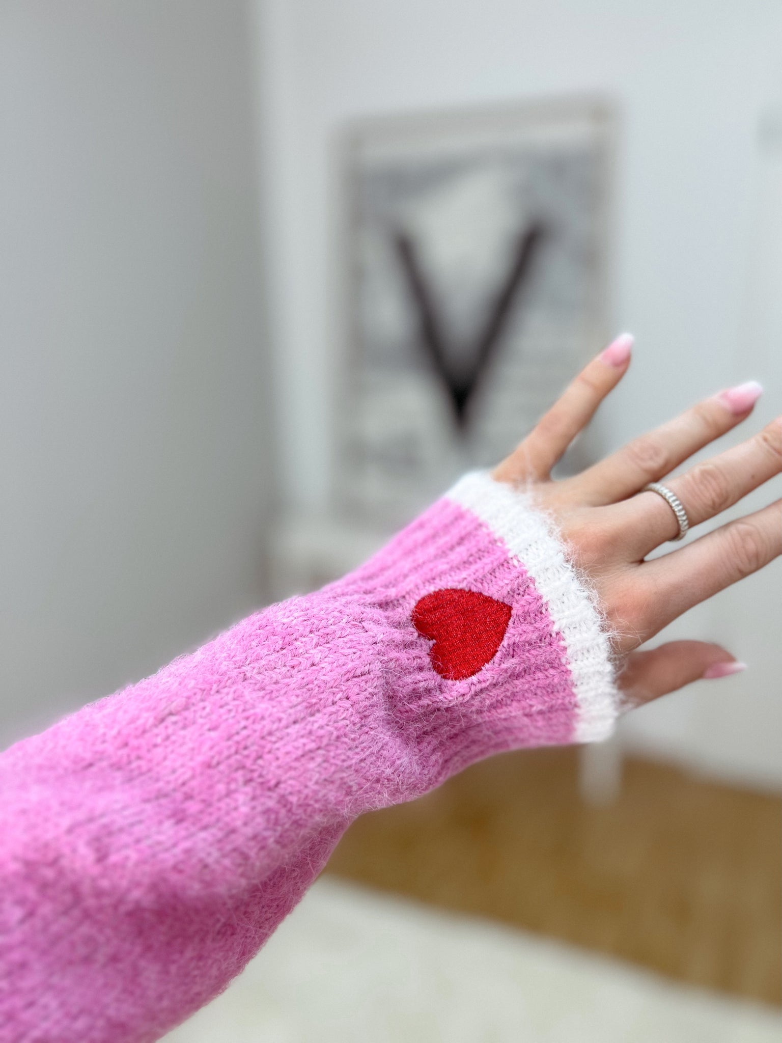 pullover 'red heart'