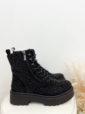 boots 'glitter black'