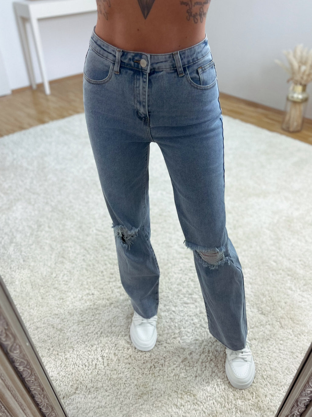 highwaist jeans 'straight leg details'