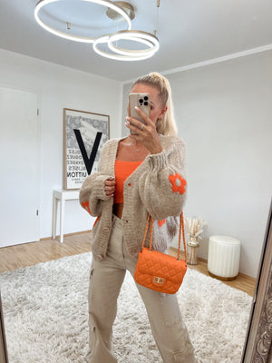 cardigan 'orange flowers'