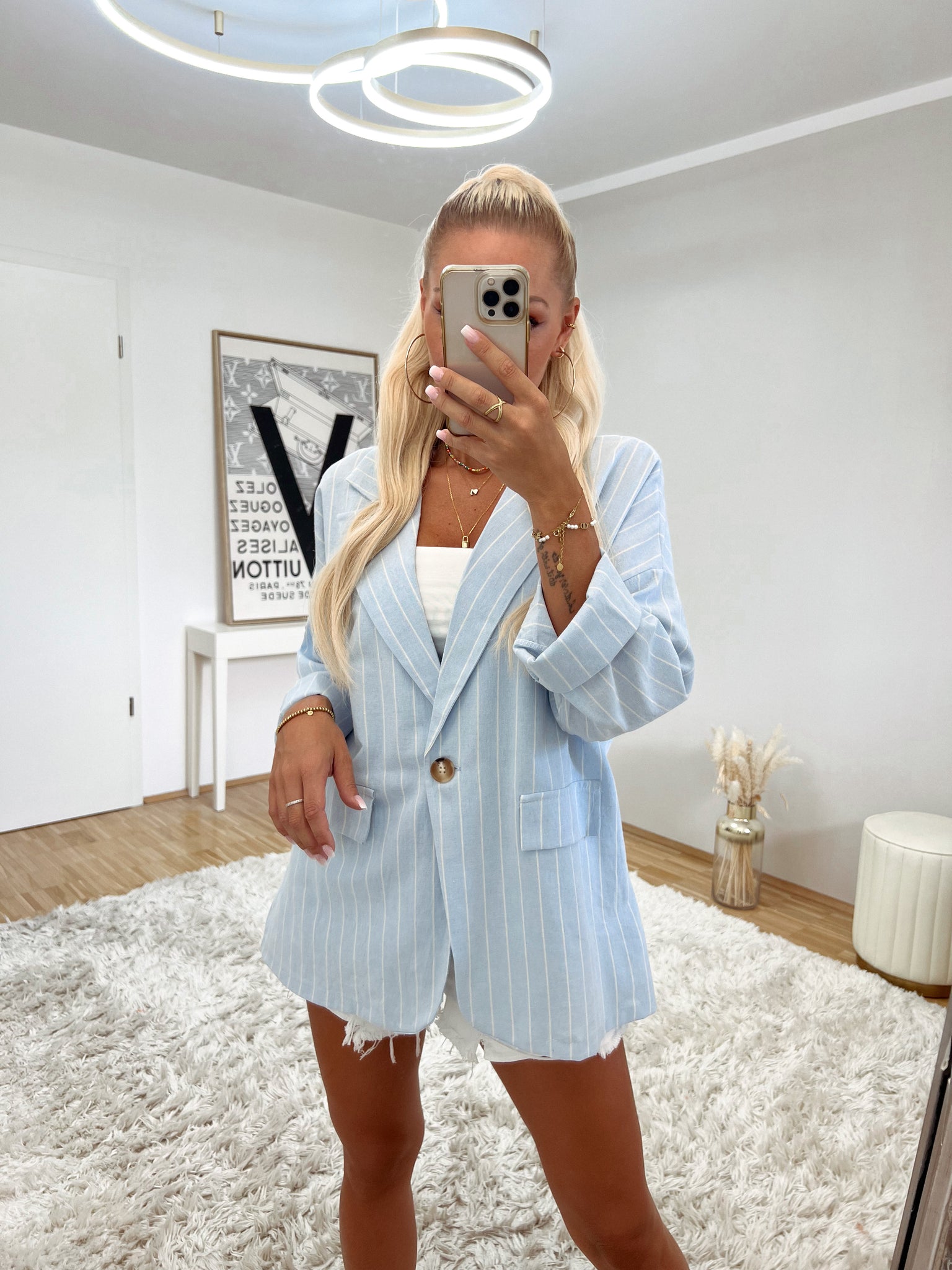 blazerhemd 'sea breeze light blue'