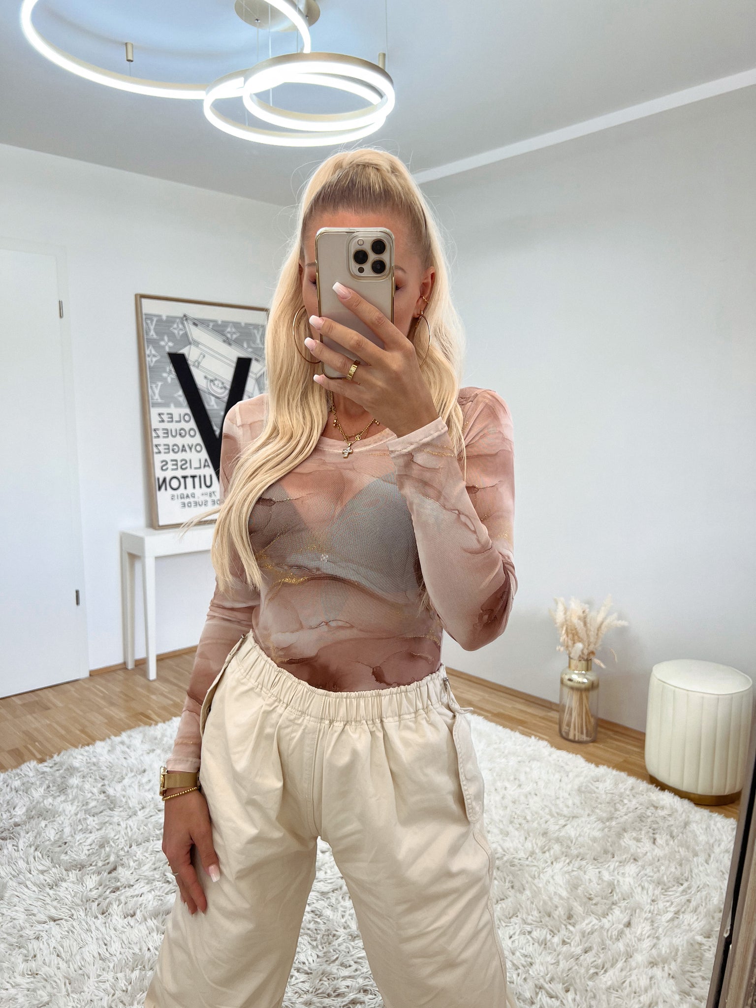body 'beige glitter'