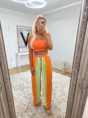 stoffhose 'samba orange'