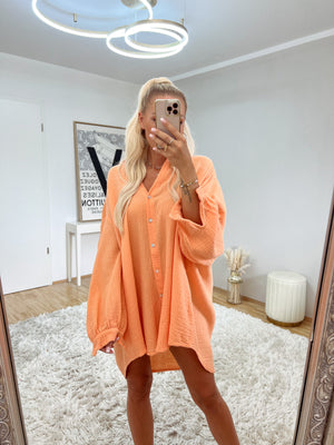 bluse 'musselin peach'