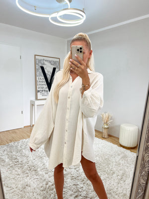bluse 'musselin creme'