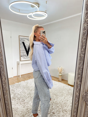bluse 'santorini blue vs white'