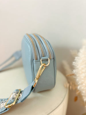 bag 'zipper light blue'