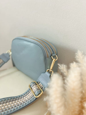 bag 'zipper light blue'