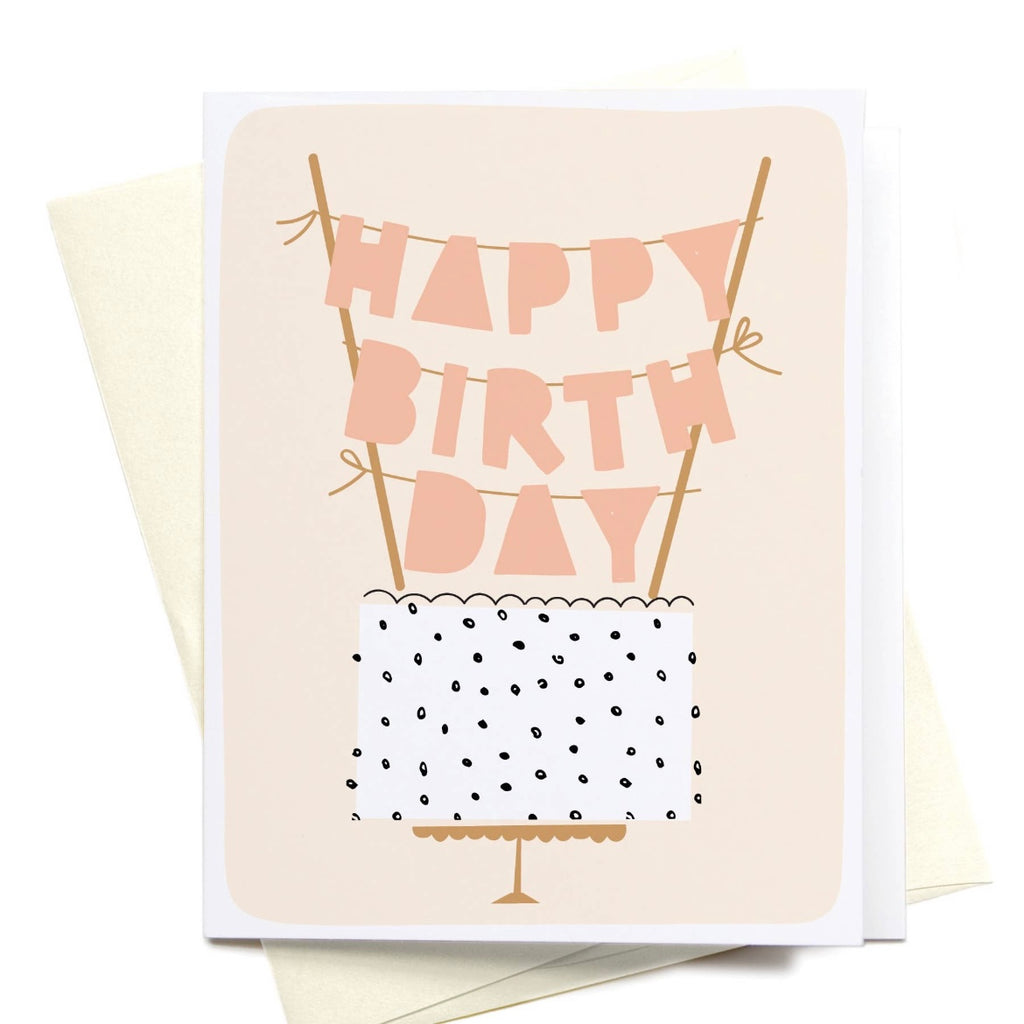 card 'happy birthday cake topper'