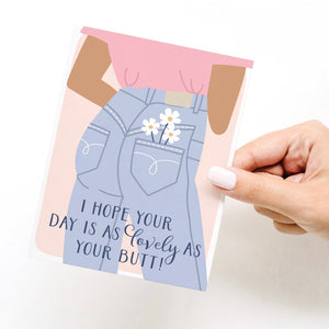 card 'lovely butt'