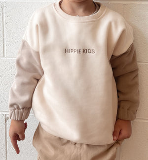 unisex sweater 'hippie kids beige'