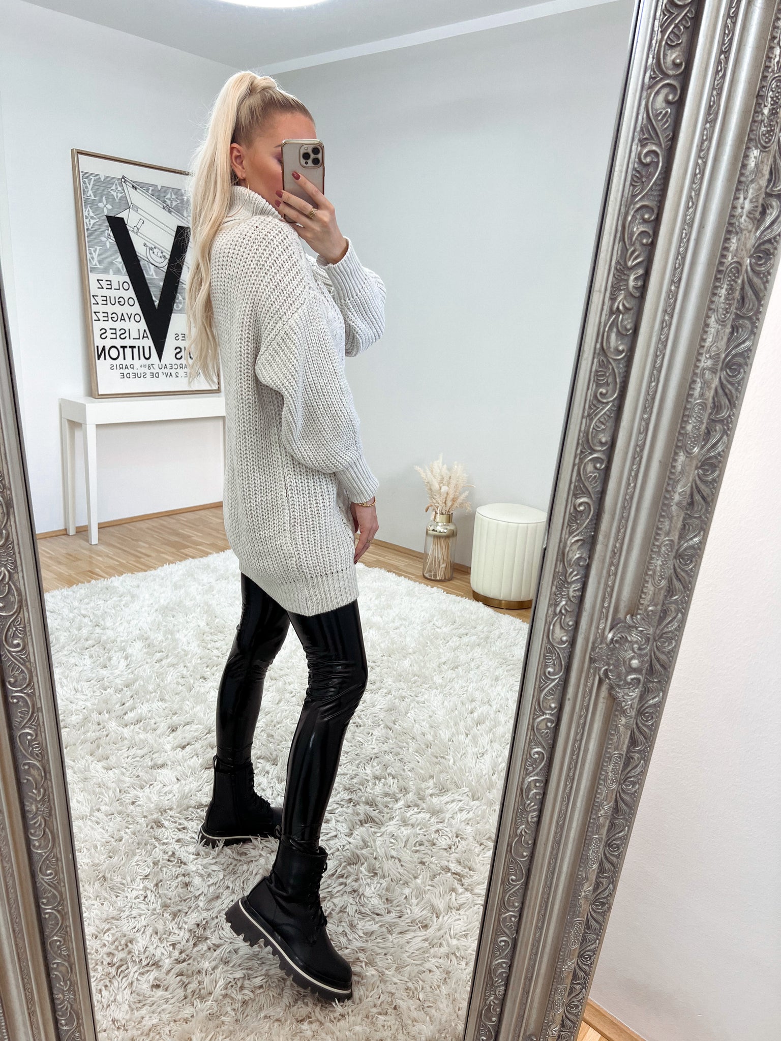 lack leggings 'wet look'
