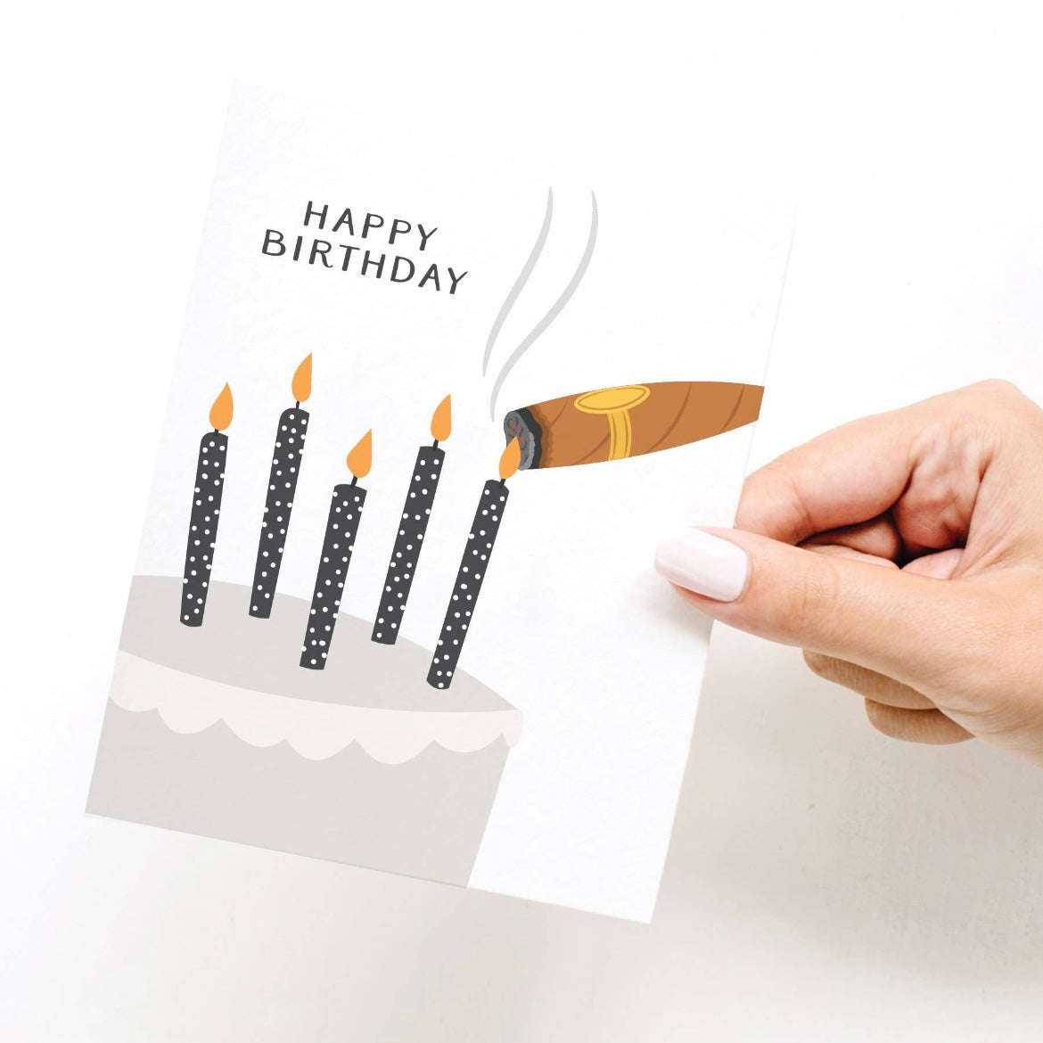 card 'happy birthday cigar'