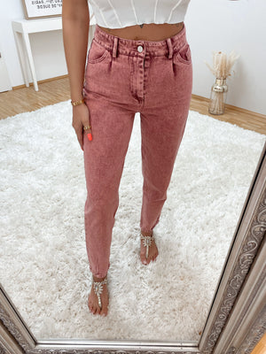 highwaist jeans 'goals pink'
